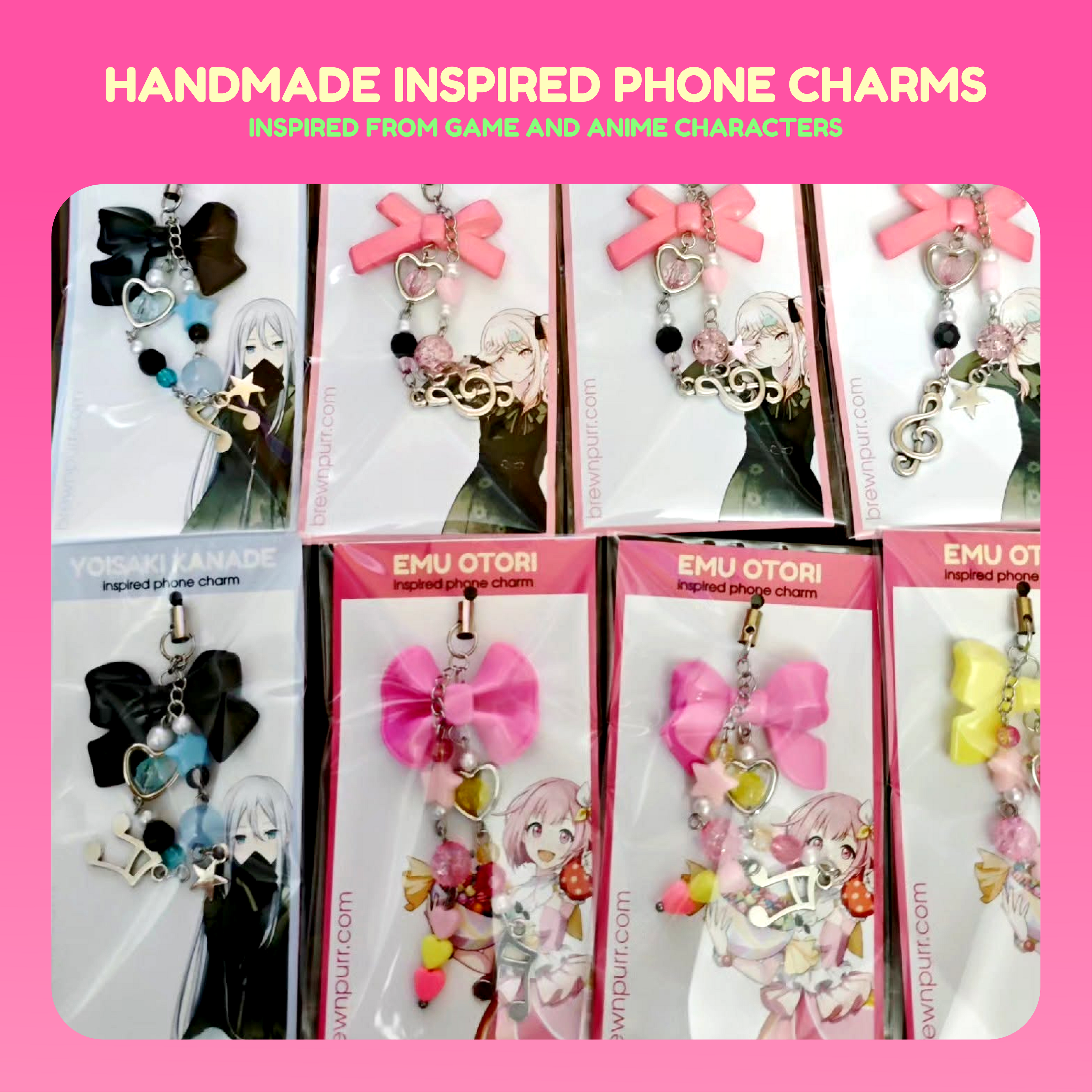 Handmade Inpspired Phone Charms