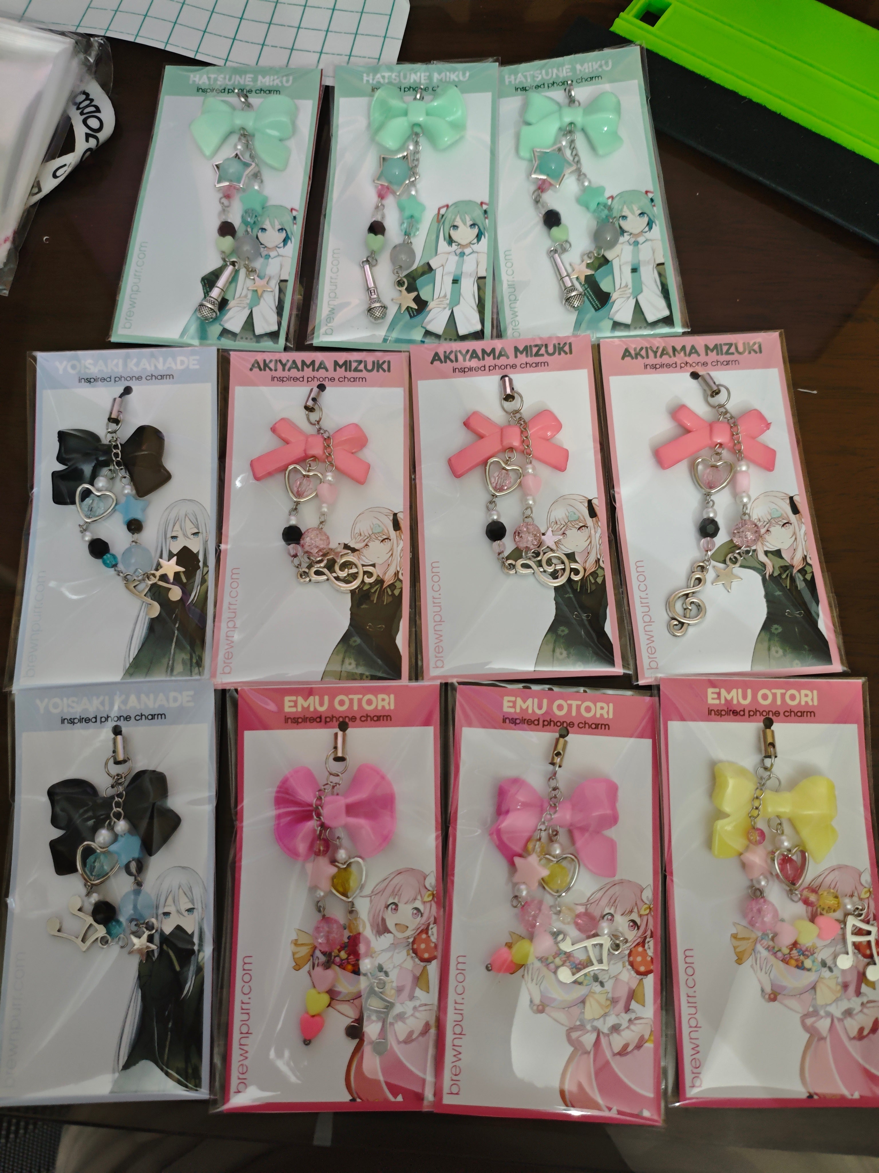 Handmade Inspired Phone Charms | Project Sekai: Colorful Stage